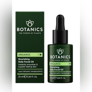 New BOTANICS Organic Nourishing Daily Facial Oil - 100% Organic Ingredients 25ml
